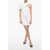 Salvatore Ferragamo One-Shoulder Viscose Minidress White