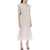 Alessandra Rich "Silk Organza Midi Dress With Polka WHITE BLACK