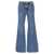 Michael Kors 'Flare Chain Belt' jeans Light Blue