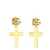 Dolce & Gabbana Cross logo earrings Gold