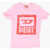 Diesel Red Tag Logo Printed Tnuf Crew-Neck T-Shirt Pink