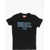 Diesel Red Tag Logo Printed Tleo Crew-Neck T-Shirt Black