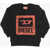Diesel Crew-Neck Cotton Sweatshirt With Frontal Print Black