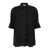 ANTONELLI Black Bassano Short Sleeve Shirt in Silk Woman BLACK