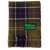 Barbour Multicolor Scarf with Check Motif and Double Logo in Wool Woman GREEN