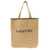 Lanvin Beige Tote Bag with Embroidered Logo in Rafia Woman BEIGE