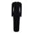 Brunello Cucinelli Black Sequin Embellished Cable Knit Dress in Cotton Blend Woman BLACK