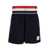 Thom Browne Blue RWB Striped Shorts in Wool Man BLU