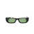 Off-White OFF-WHITE Fillmore rectangle-frame sunglasses BLACK GREEN