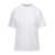 Off-White White Crewneck T-Shirt with Tonal Logo and Diag Print in Cotton Woman WHITE