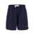 Palm Angels Blue Bermuda Shorts with Coulisse Fastening in Cotton Man BLU