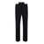 Palm Angels Black Tailored Trousers With Contrast Waist in Cotton Man BLACK