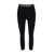 Palm Angels Black Cropped Leggings With Logo Waistband In Technical Fabric Woman BLACK