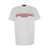 DSQUARED2 White Crewneck T-Shirt with Logo Print in Cotton Jersey Man WHITE