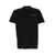 DSQUARED2 'Palm Beach' Black Crewneck T-Shirt with Multicolor Logo Print in Cotton Man BLACK