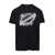 DSQUARED2 Black Crewneck T-Shirt with Logo Print in Cotton Man BLACK