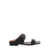 POLLINI Black Sandals With Maxi Buckle In Leather Woman BLACK