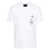 John Richmond John Richmond White T-Shirt With Graphite Logo WHITE