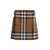 Burberry Burberry Check Pattern Wool Skirt BROWN