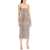 GIUSEPPE DI MORABITO "Knitted Mesh Dress With Crystals Embellishments BEIGE