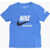 Nike Solid Color Crew-Neck T-Shirt With Printed Logo Blue