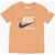 Nike Front Printed Crew-Neck T-Shirt Brown