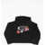 Nike Fleeced Cotton Blend Hoodie With Printed Logo Black