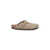 Birkenstock 'Boston' Beige Mules With Engraved Logo In Suede Woman Beige