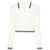 Alessandra Rich ALESSANDRA RICH CABLE KNIT POLO SWEATER WHITE