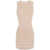 Saint Laurent SAINT LAURENT Stretch tulle short dress BEIGE