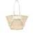Givenchy GIVENCHY Voyou medium rafia basket bag WHITE