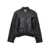 NUDE Faux leather bomber jacket Black