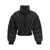 MUGLER Cropped puffer jacket Black