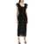 Alessandra Rich "Polka Dot Midi Dress In Ge BLACK