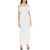 Alessandra Rich Strapless Dress With Organza Details WHITE