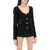 Alessandra Rich Tweed Jacket With Sequins Embell BLACK