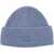 Acne Studios Ribbed Wool Beanie Hat With Cuff STEEL BLUE MELANGE