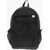 Woolrich Rip Stop Check Nylon Backpack With Mesh Details Black