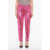 P.A.R.O.S.H. Sequined High-Waisted Gummynet Pants Pink