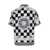 Versace Black and White Shirt with Baroque Print in Techno Fabric Man WHITE/BLACK