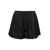TOTÊME Black Shorts with Geometric Logo Print in Silk Woman BLACK