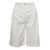 TOTÊME White Twill Pleated Bermuda Shorts in Cotton Woman WHITE