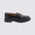 TOD'S TOD'S BLACK LEATHER LOAFERS BLACK