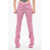 THE ATTICO Straight-Fit Abram Pants With Slits On The Hem Pink