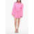 THE ATTICO Margot Chemisier Minidress With Relaxed Fit Pink
