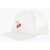 Converse Solid Color Cap With Mesh Lining And Cherry Print White