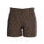 Fendi FF brown canvas shorts Brown
