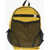 Woolrich Rip Stop Check Nylon Backpack With Mesh Details Yellow