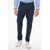 Nine in the morning Regular Fit Pants With Raw-Cut Edged Details Blue