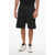 44 LABEL GROUP Cotton Shorts With Stitched T-Shirt Black
